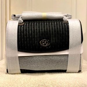 COACH Parker Studded Quilted Leather Convertible Shoulder Bag